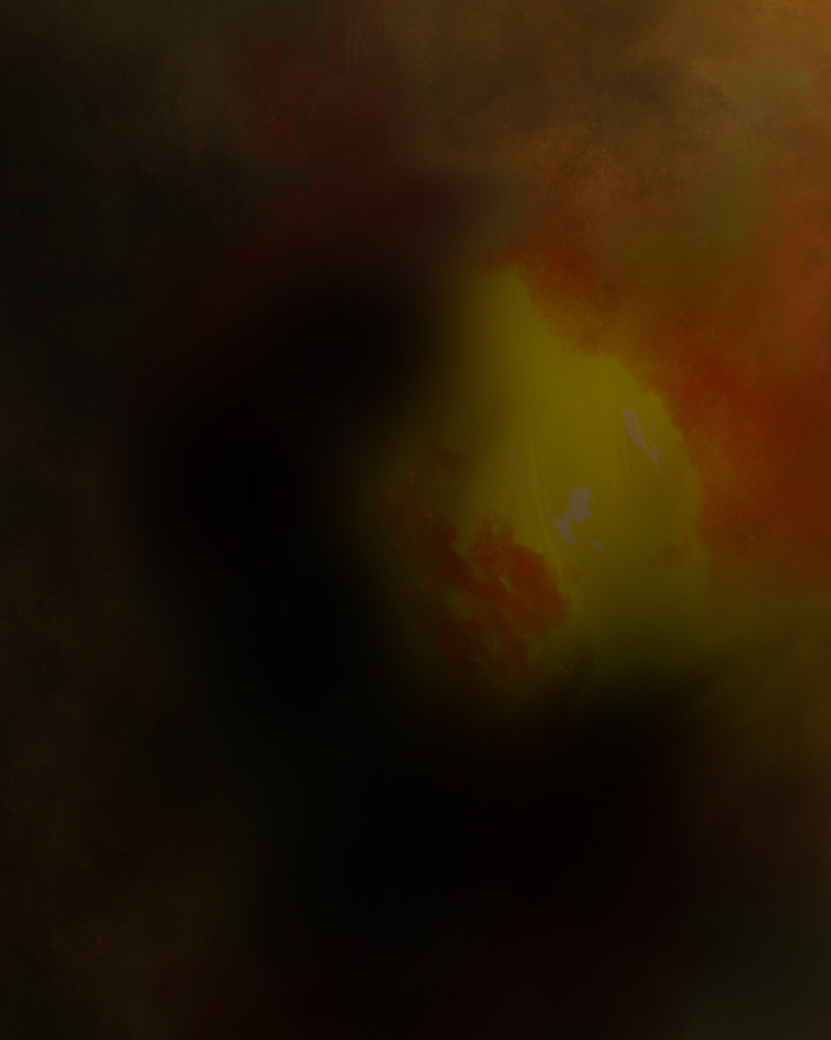 Animation still of Molten Rupture — abstract light erupting in mineral field, Telluric Forms series