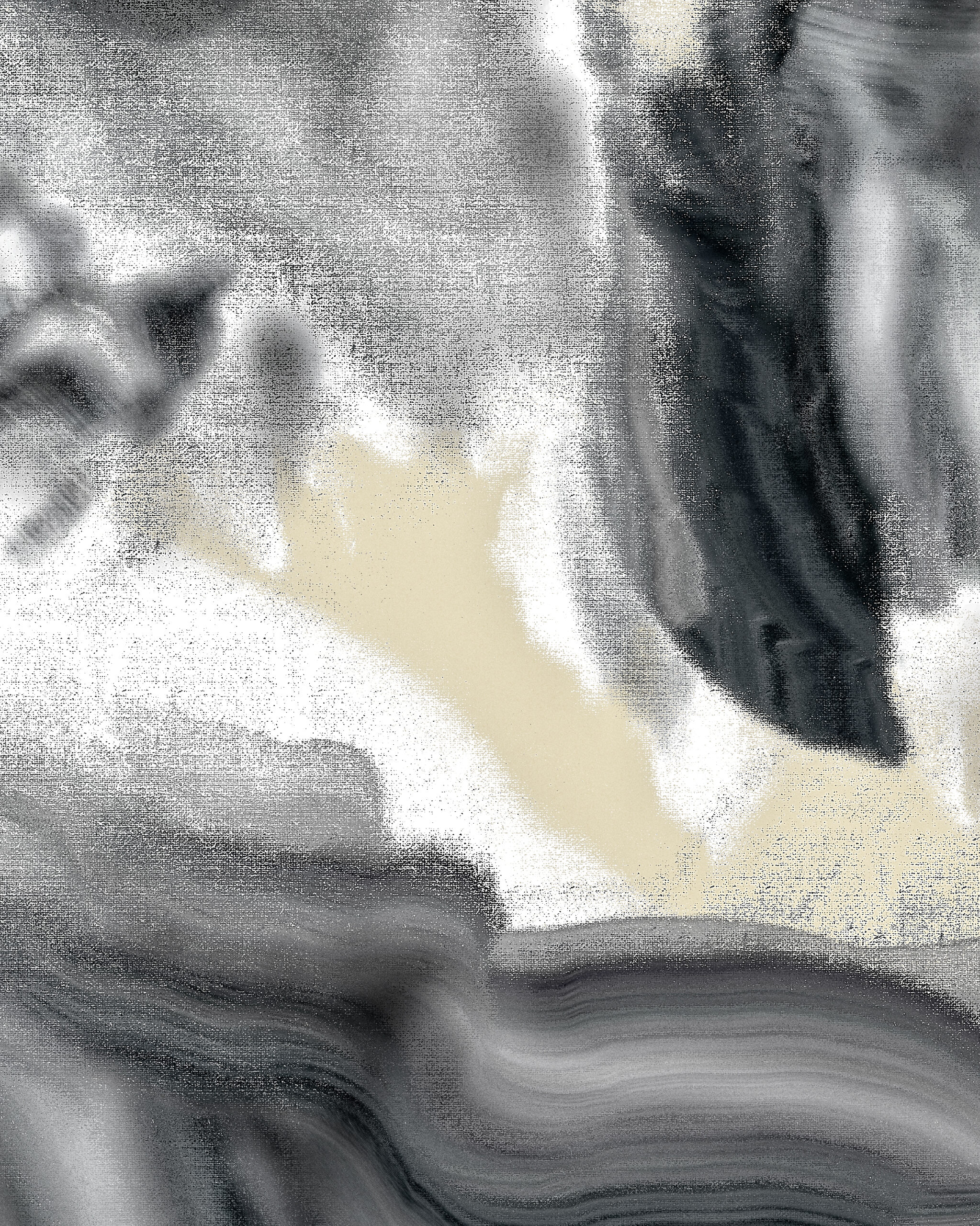 Paradox Rin I abstract digital artwork detail showing fine textures, tonal gradients and layered movement within the composition