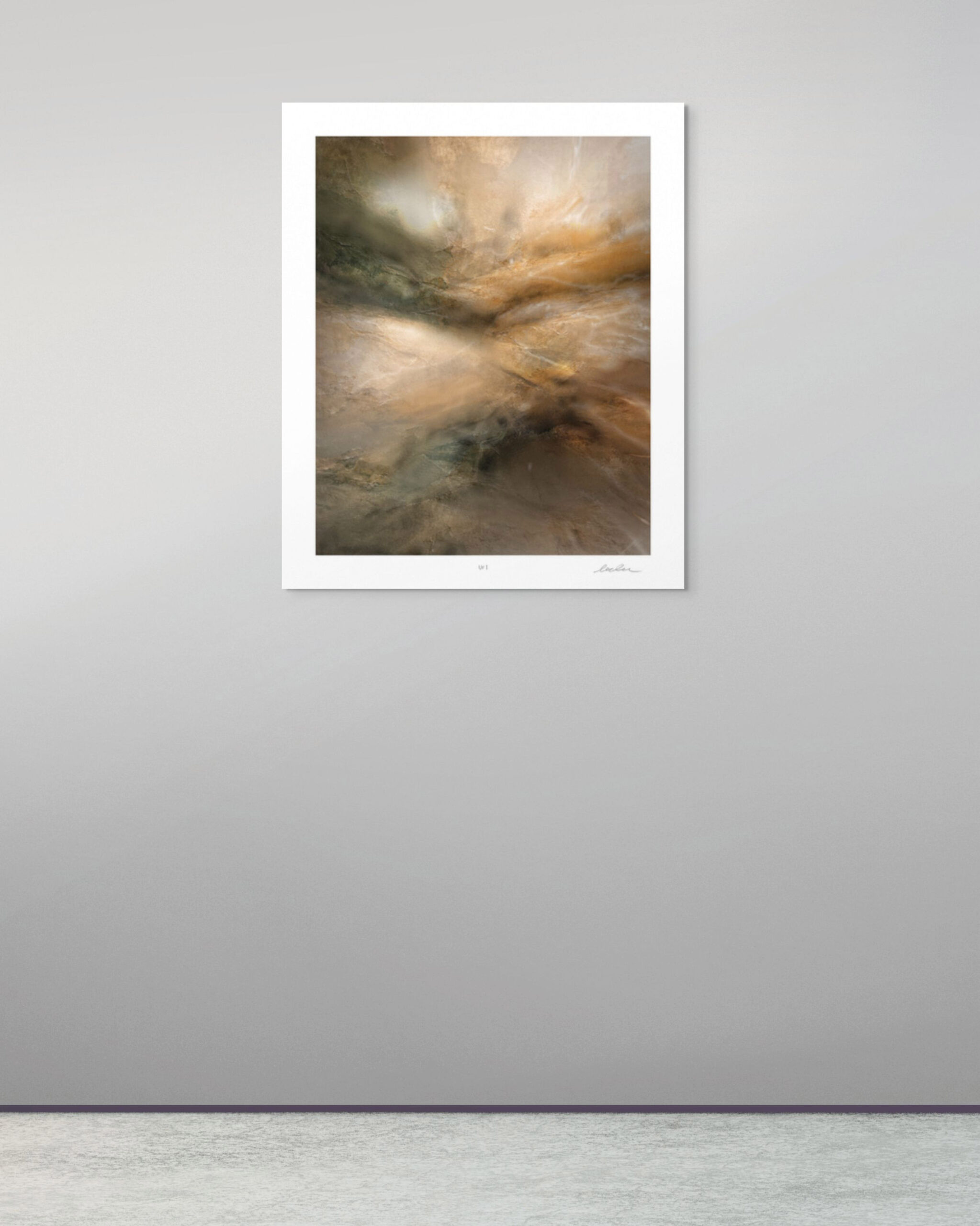 Ur I framed digital artwork from the Ur series displayed on a minimalist wall