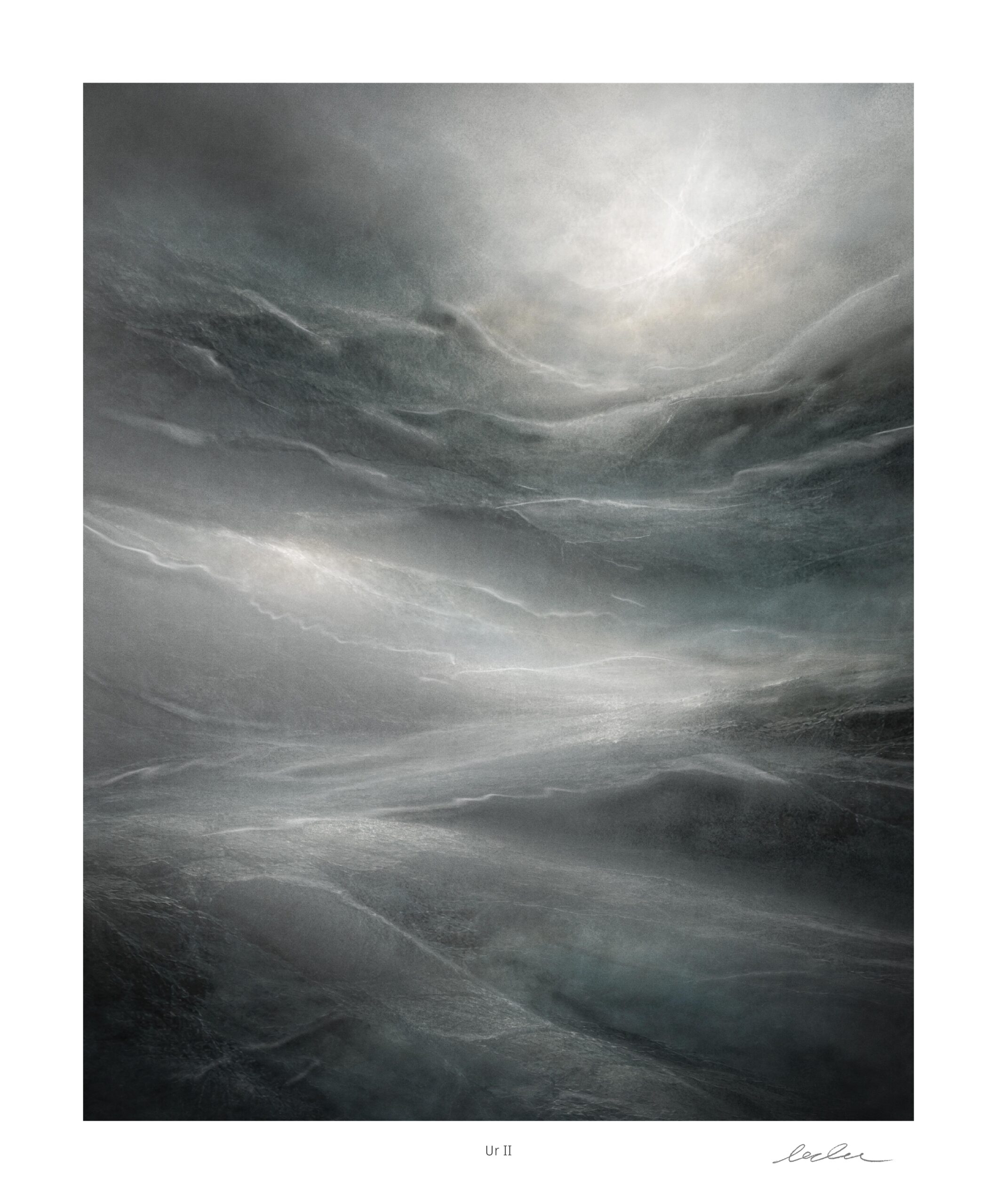 Large format print of Ur II highlighting depth and primordial abstract textures